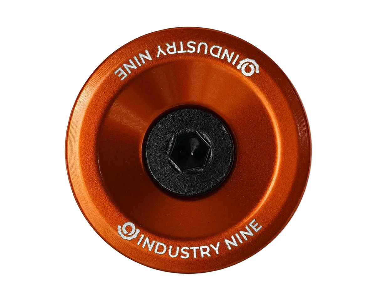 Industry Nine Ultra Light Aluminum Top Cap (Orange) (1-1/8")
